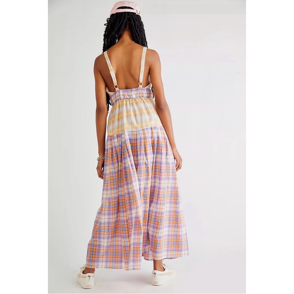 Free People Serendipity 2-piece Plaid Maxi Dress and Shorts Set. NWT SZ S and M - Picture 4 of 14